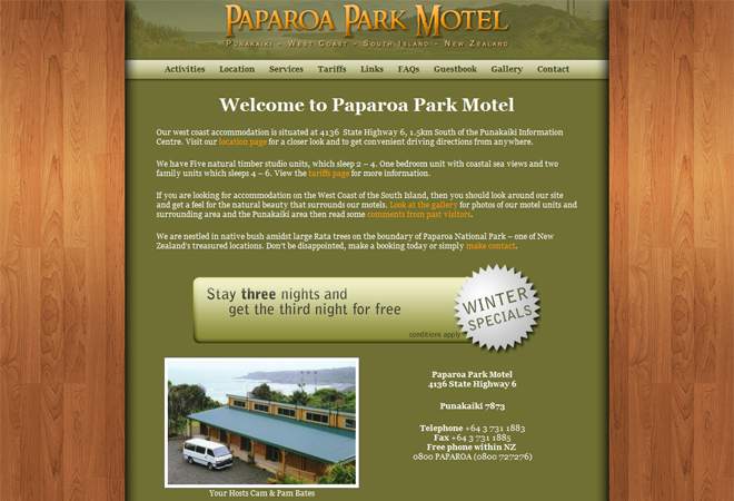 Paparoa Park Motels