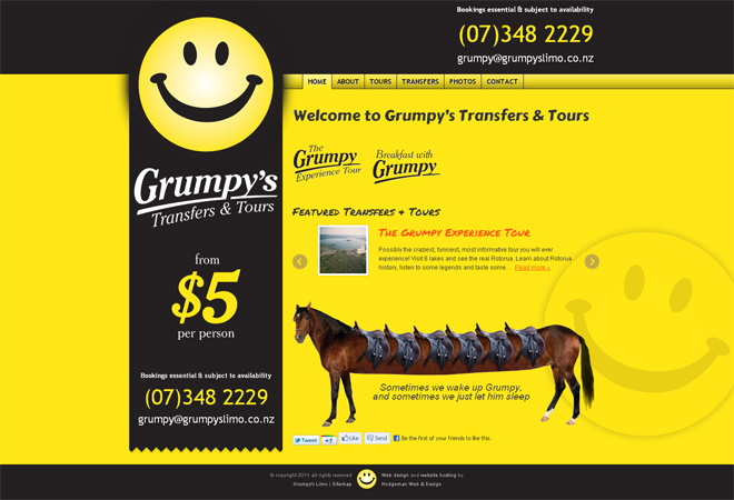 Homepage Grumpy’s Transfers & Tours: Homepage