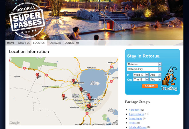 Rotorua Super Passes: Location detail