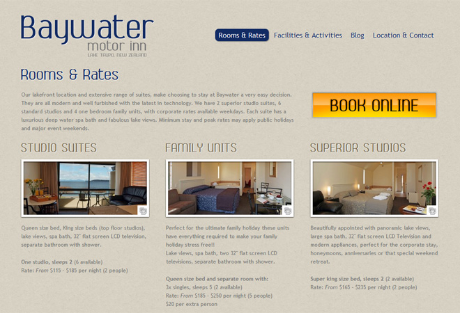 Baywater Motor Inn: Rooms