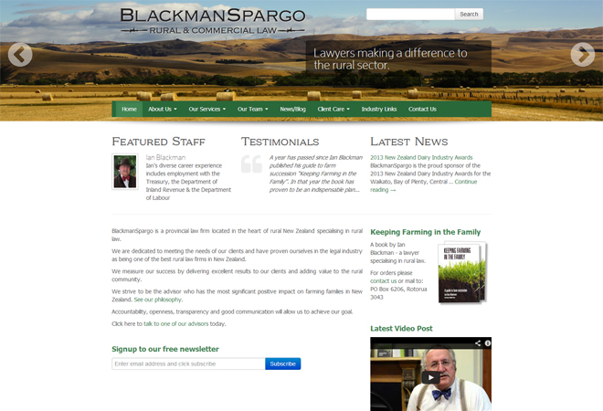 Blackman Spargo: Homepage