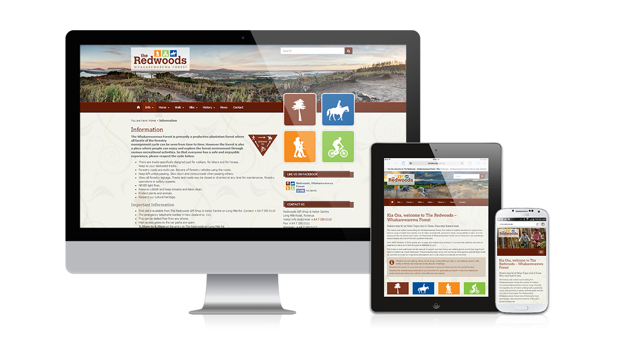 The Redwoods, Rotorua: The Redwoods, Whakarewarewa Forest - Responsive design